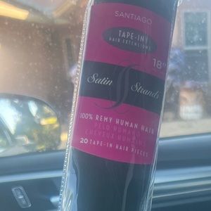 Tape-in 18” jet black